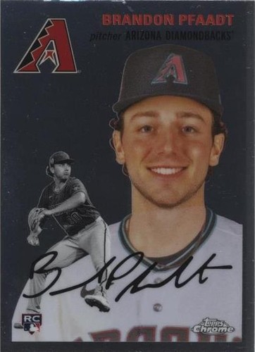 2020 Bowman Chrome 1st Brandon Pfaadt Blue Wave Auto Mint