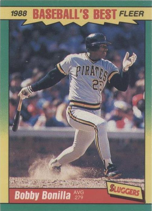 1988 年 Fleer 棒球最佳 Sluggers vs. Pitchers - Bobby Bonilla #3