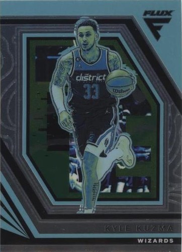 Kyle Kuzma 2022-23 Panini Flux Blue Prizm /99 #57 NBA Wizards