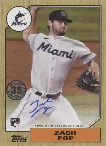 2022 Topps Update Series - Zach Pop #87BA-ZPO