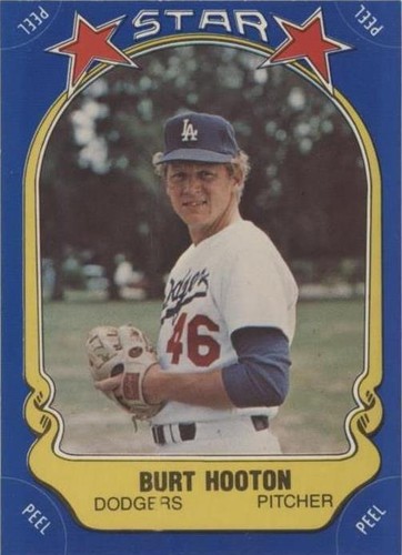 1981 Fleer Star Stickers - Burt Hooton #61