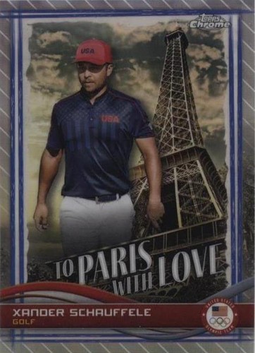 2024 Topps Chrome U.S. Olympic & Paralympic Team and Hopefuls - Xander Schauffele #PL-2