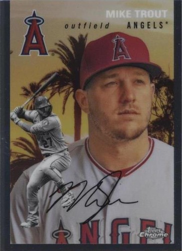 2023 Topps Chrome Platinum Anniversary - Mike Trout #54CV-60