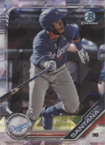 2019 Bowman Chrome Draft Sapphire Edition - Cristian Santana #BDC-80