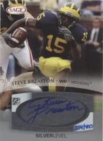 2007 SAGE Autographed Football Steve Breaston #A8