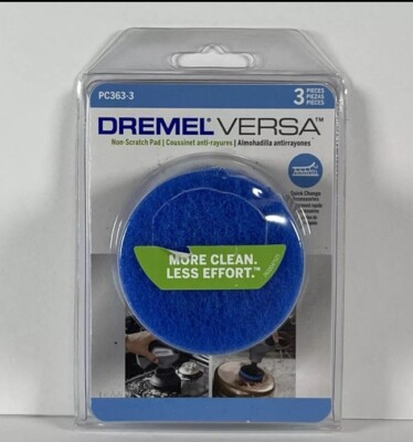 NEW DREMEL PC363-3 PK3 Versa POWER CLEANING Non-Scratch BLUE Pads 2.5'' Diameter