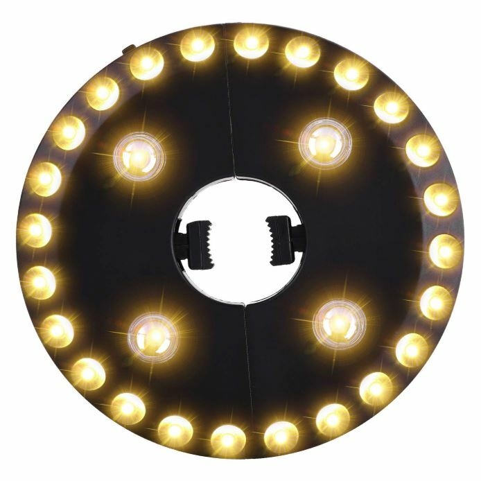 Warm White Patio Umbrella Light 3 Brightness Modes