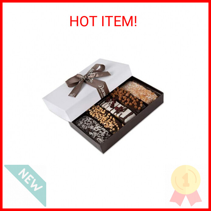 Barnetts Christmas Chocolate Gift Baskets, 5 Biscotti Cookie Chocolates Box, Cov