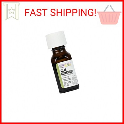 Aura Cacia Atlas Cedarwood Essential Oil, 0.5 Fluid Ounce, Packaging May Vary