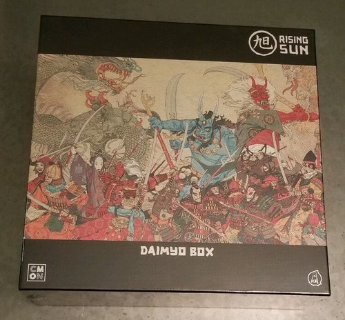 RISING SUN Kickstarter DAIMYO Pledge + COINS PLAYMAT DYNASTY ALL EXTRAS but Book