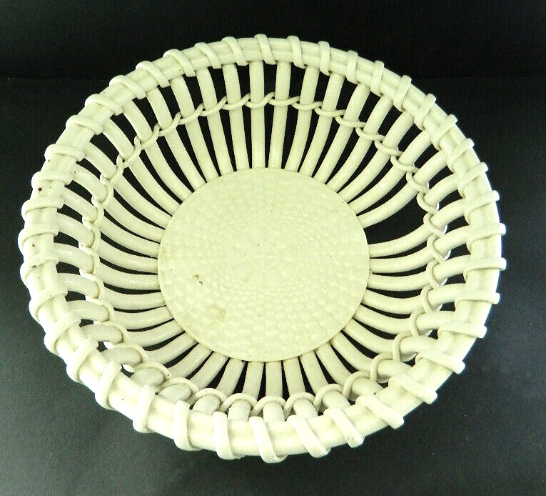 Antik WÃ¤Chterbaxh Geflochtenes KÃ¶Rbchen Obstschale Eingepr. Schildmarke Shabby