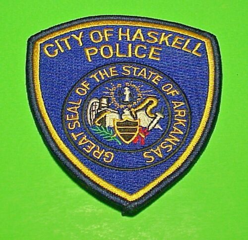 HASKELL  ARKANSAS  AR  4 1/2"  POLICE PATCH  FREE SHIPPING!!!