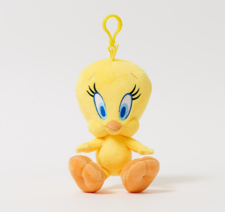 LOONEY TUNES Tweety Plush Keyring Keychain Bag Charm LOONEY TUNES Tweety Plush Keyring Keychain Bag Charm