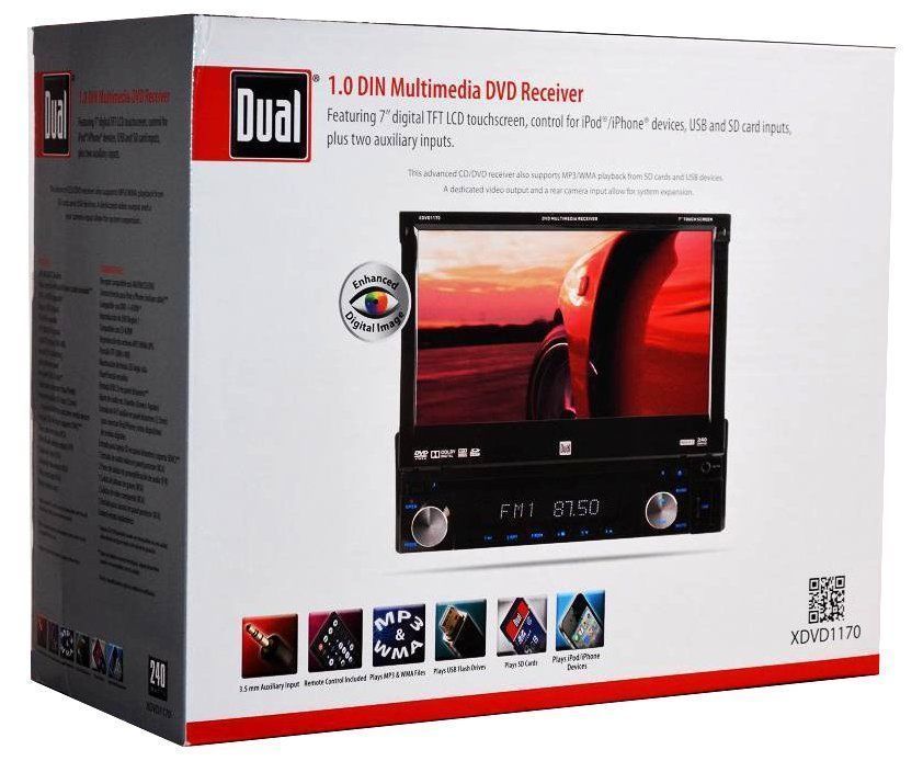 1 DIN Reproductor de DVD unidades de video para tablero con GPS