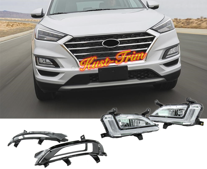 For HYUNDAI Tucson 2019 2020 LED DRL Daytime Running Light/Front Fog Lights eBay