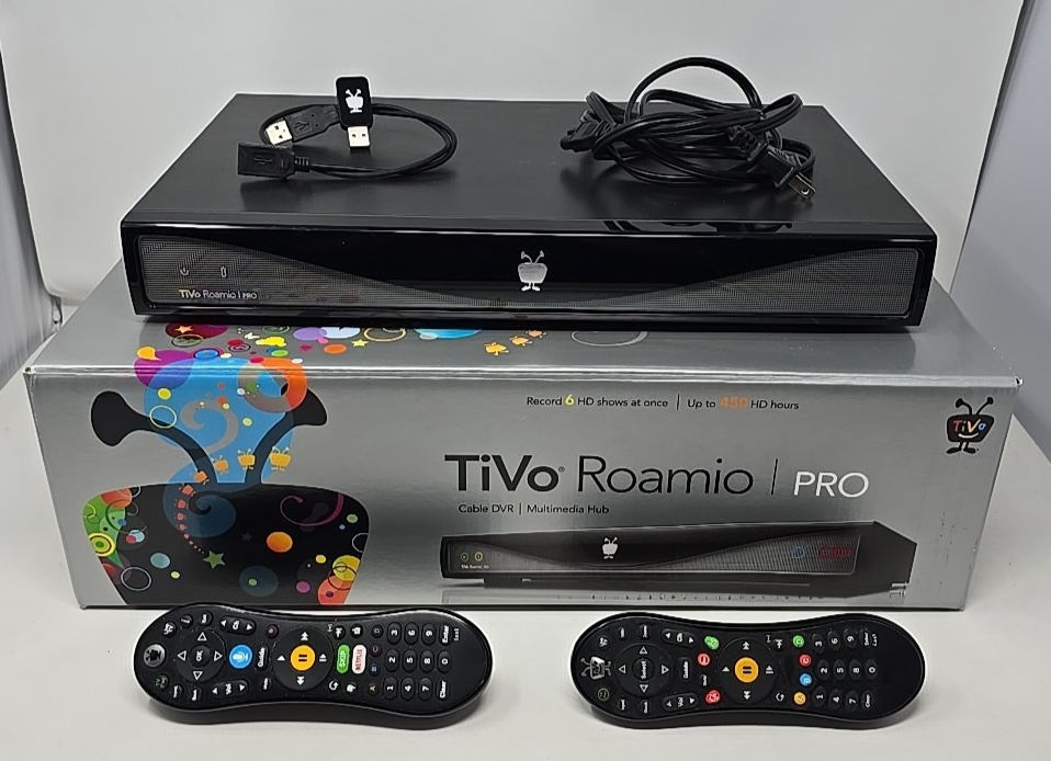 TIVO ROAMIO PRO 3TB HD DVR LIFETIME SUBSCRIPTION TCD840300 +Bluetooth