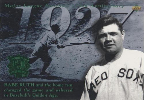 1994 Upper Deck Iooss Collection All-Star Jumbos - Babe Ruth #45