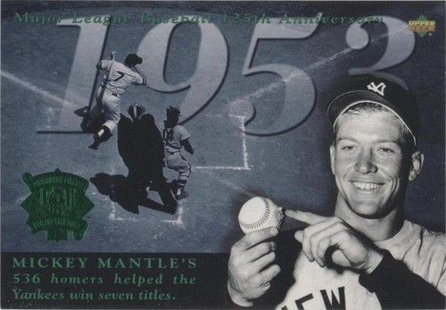 1994 Upper Deck Iooss Collection All-Star Jumbos - Mickey Mantle #46