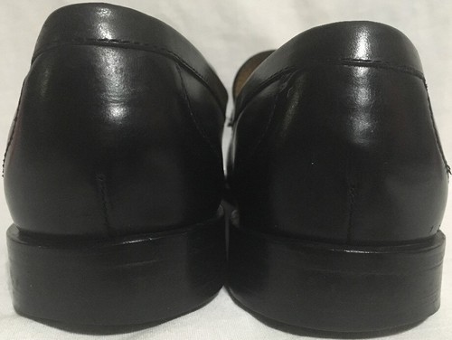 Cole Haan C05191 X B10 Black Leather Slip On Moc Toe Loafers 2T-5 Men's 8.5 M