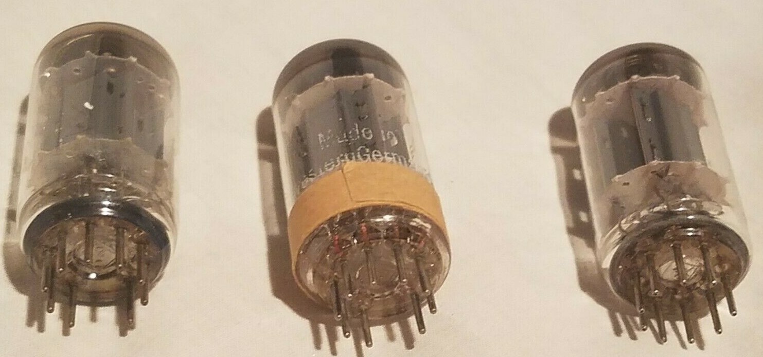 Set of 3 Telefunken 12AX7- Vintage Tubes (Made in Germany Set of 3 Telefunken 12AX7- Vintage Tubes (Made in Germany