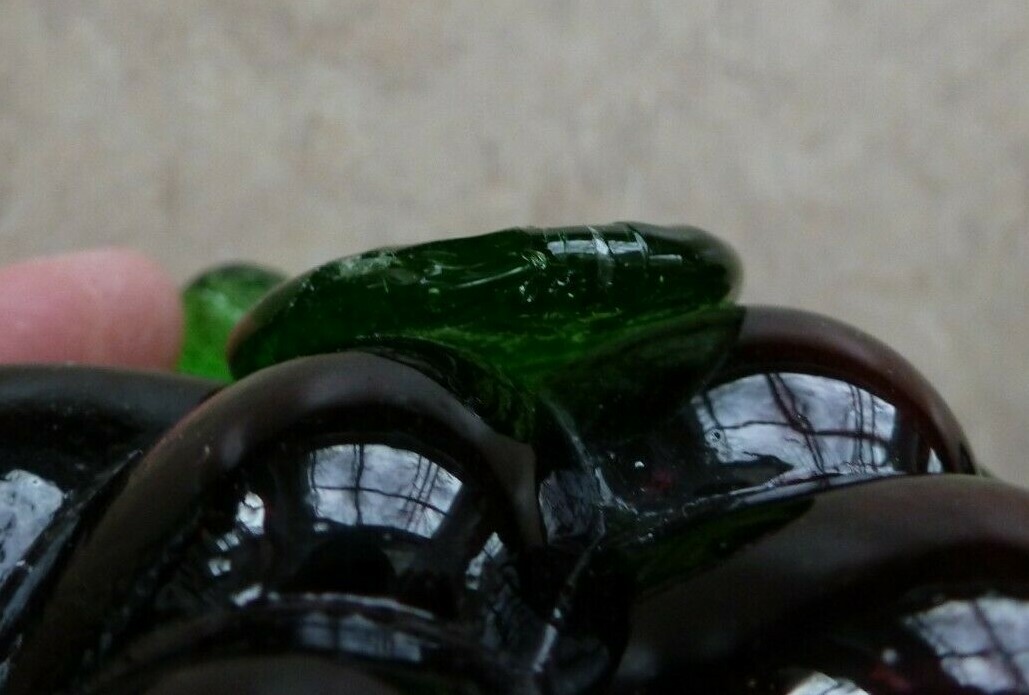 4 Molded Glass Grape Clusters