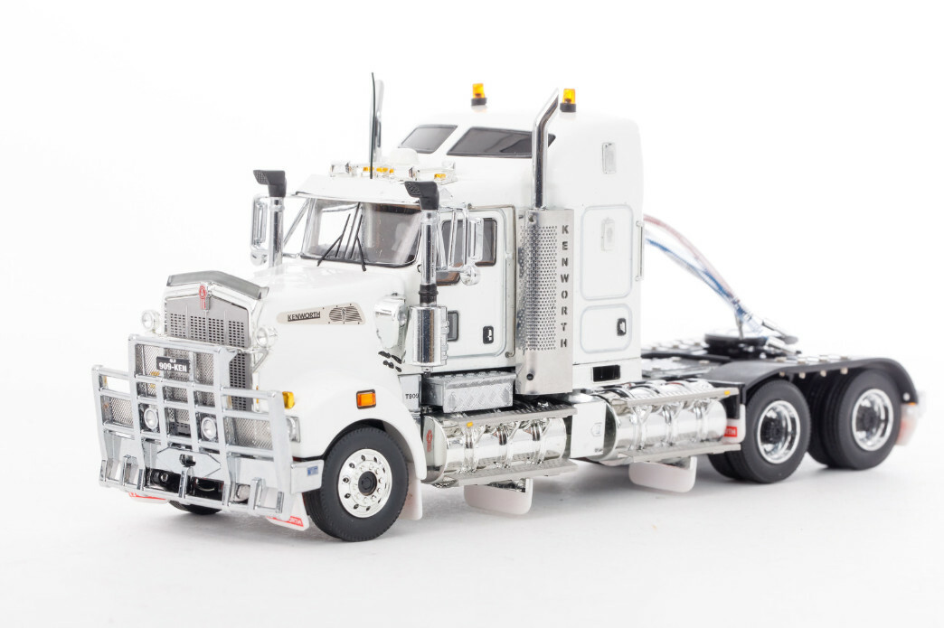 Kenworth T909 Prime Mover Truck - White/Black Drake 1:50