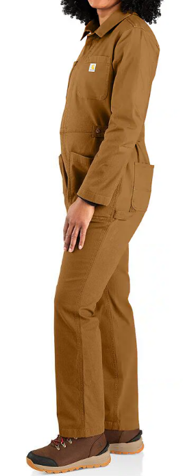 NEW Carhartt BN6071-W Rugged Flex Canvas Coveralls Jumpsuit Women's S 4-6