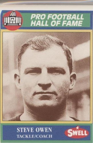 1990 Swell Pro Football Hall of Fame Steve Owen #74