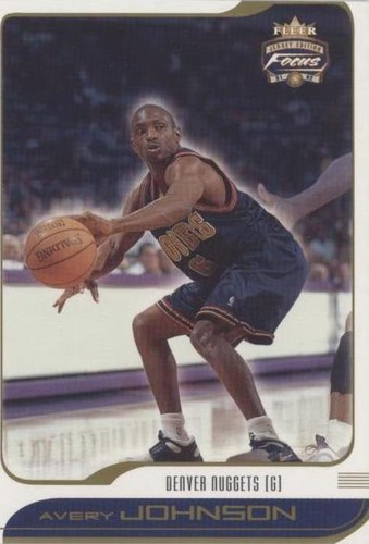 2001-02 Fleer Focus Jersey Edition - Avery Johnson #4