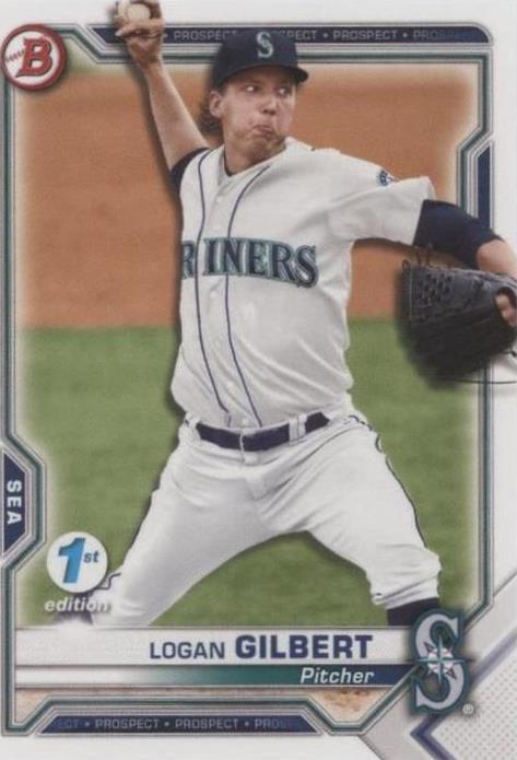 2021 Bowman 1st Edition - Logan Gilbert #BFE-58