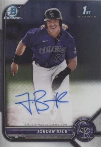 2022 Bowman Draft - Jordan Beck #CDA-JBE