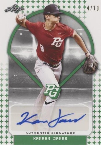2018 Leaf Perfect Game National Showcase - Kamren James #BA-KJ1