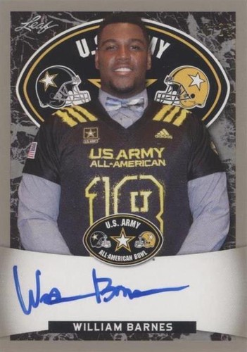 2018 Leaf Metal U.S. Army All-American Bowl William Barnes #ATA-WB1