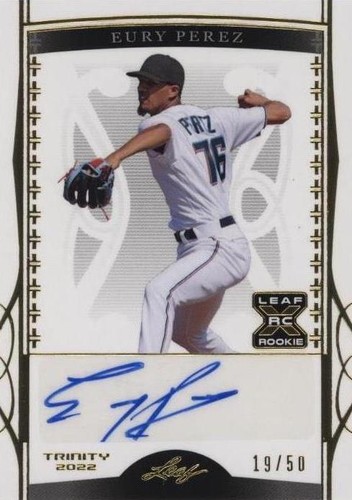 2022 Leaf Trinity - Eury Perez #BA-EP1