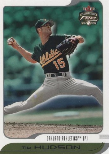 2002 Fleer Focus Jersey Edition - Tim Hudson #25