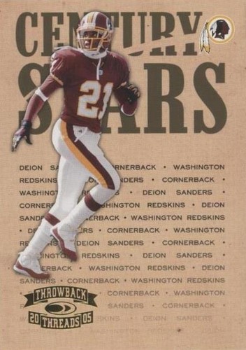2005 Donruss Throwback Threads Deion Sanders #CS-5