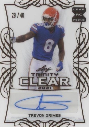 2021 Leaf Trinity Trevon Grimes #CA-TG1