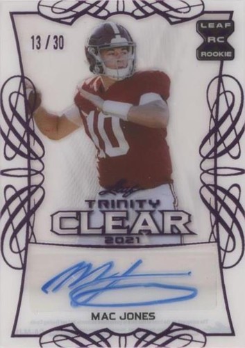 2021 Leaf Trinity Mac Jones #CA-MJ1