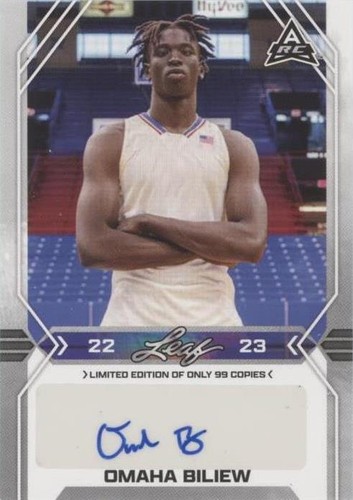 2022-23 Leaf Draft - Omaha Biliew #BA-OB1