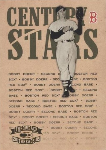 2005 Donruss Throwback Threads - Bobby Doerr #CS-1