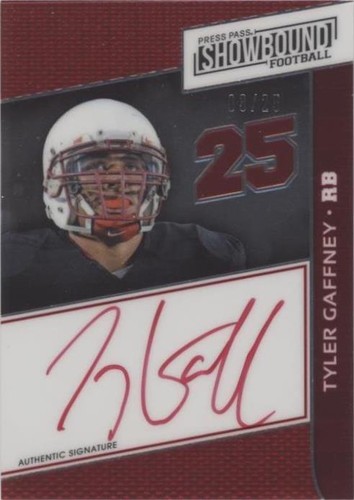 2014 Press Pass Showbound Tyler Gaffney #SB-TG