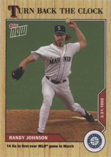2020 Topps Now Turn Back the Clock - Randy Johnson #1