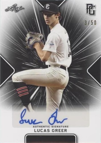 2021 Leaf Perfect Game National Showcase - Lucas Green #BA-LG1