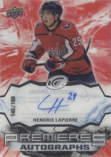 2021-22 Upper Deck Ice - Hendrix Lapierre #IPA-HL