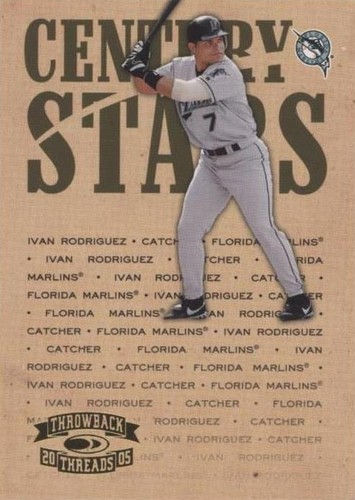 2005 Donruss Throwback Threads - Ivan Rodriguez #CS-7