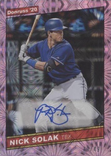 2020 Panini Donruss - Nick Solak #86S-NS