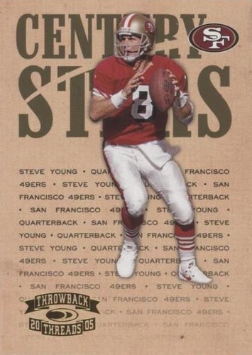 2005 Donruss Throwback Threads Steve Young #CS-21