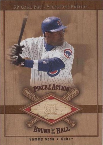 2001 SP Game Bat Edition Milestone - Sammy Sosa #B-SS