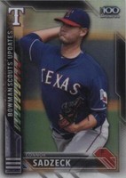 2016 Bowman Chrome - Connor Sadzeck #BSU-CS