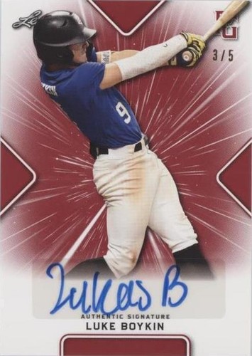 2021 Leaf Perfect Game National Showcase - Luke Boykin #BA-LB1